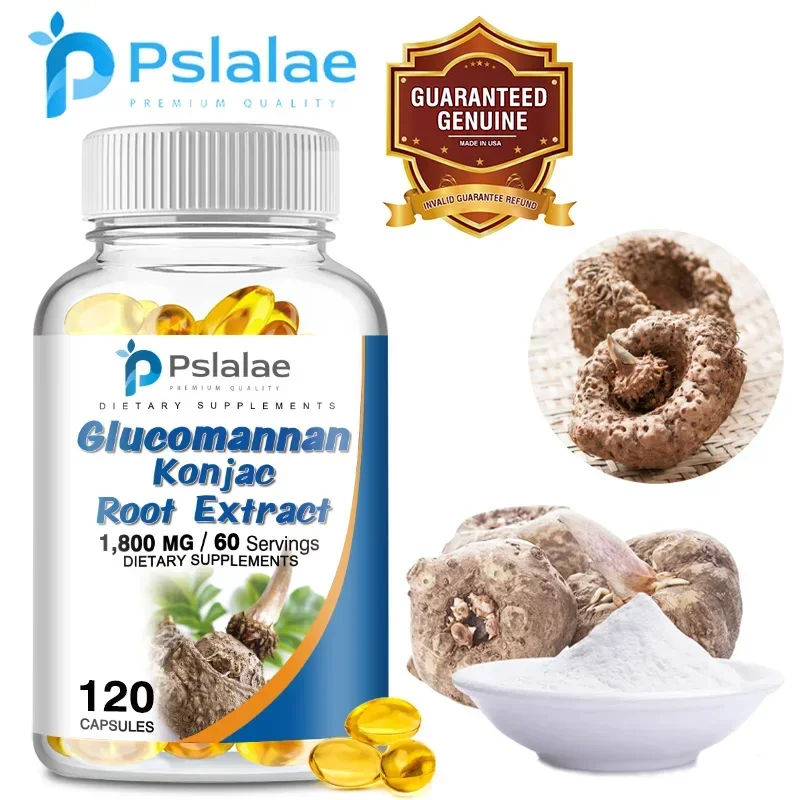 Glucomannan Supplement 1,800 Mg Per Serving, 120 Tablets - Natural Source of Fiber, Non-GMO, Gluten-Free Premium Dietary Formula