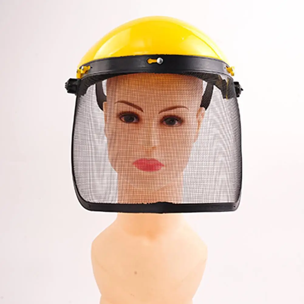 

1PC Garden Grass Trimmer Safety Helmet Hat With Full Face Mesh Protective Mask For Logging Brush Cutter Forestry Protection
