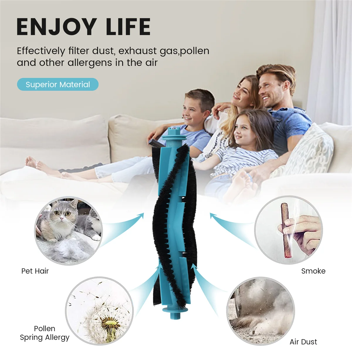 For Conga 2499 Ultra Home Main Side Brush Hepa Filter Mop Cloth Dust Bag Accessories Replacement Parts image 5