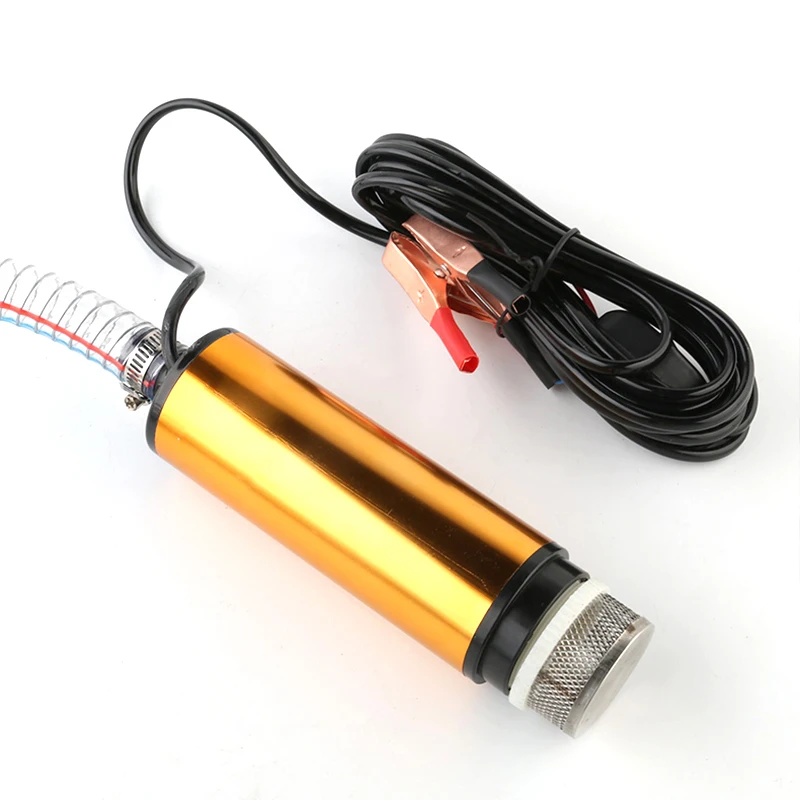 Auto Elektrische Ölpumpe Tauchpumpe Tragbare Mini 12V 24V DC Elektrische Pumpe Aluminiumlegierung Shell 12L/min Kraftstoff Transferpumpe