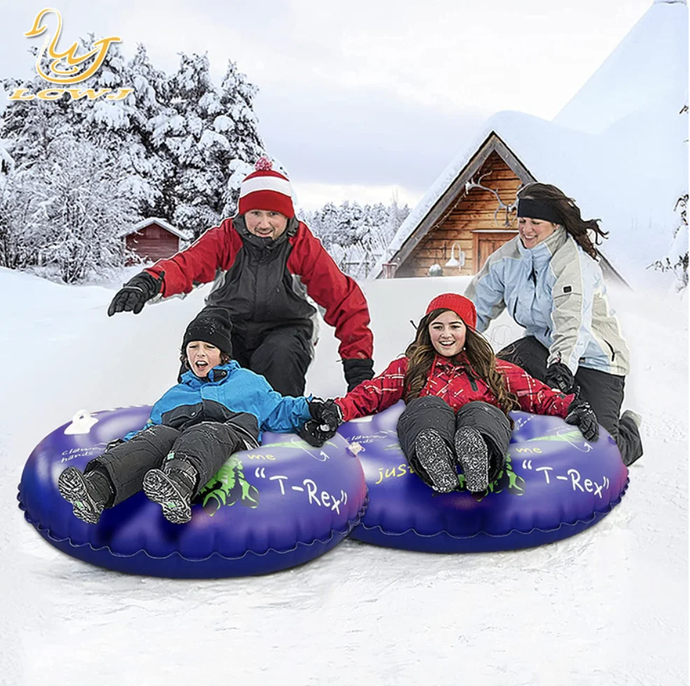 90Cm Sneeuw Slee Slee Kinderen Tubing Winter Slee Schaatsen Ring Pad Sport Verdikte Opblaasbare Ski Cirkel