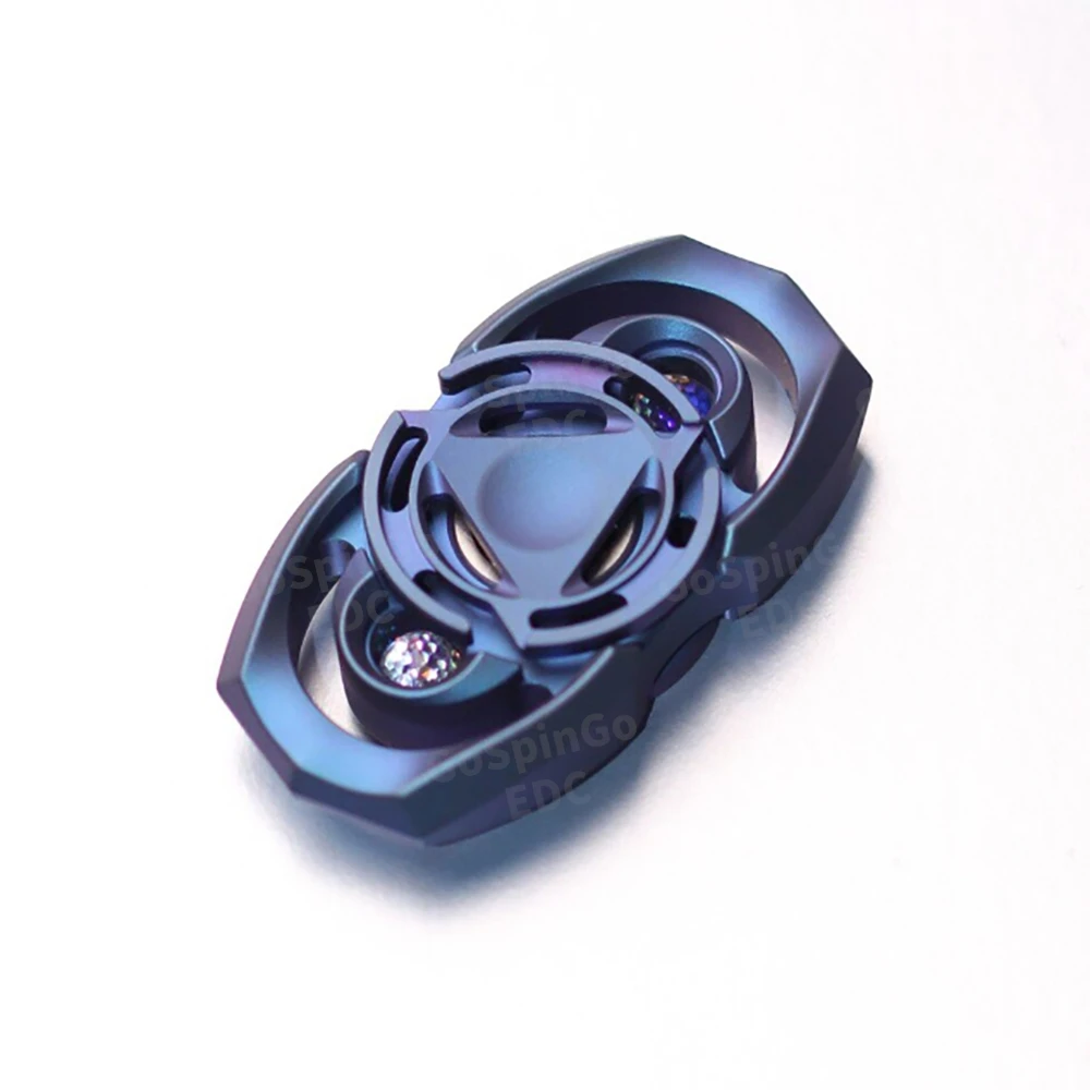 INSITU EDC 스타게이트 피젯 스피너 지르코늄 피젯 토이 성인용 불안 완화 장치 이중 블레이드 피젯 스피너