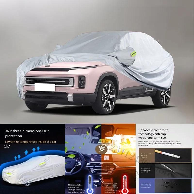 For Geely ICON fit Outdoor Protection Full Car Covers Snow Cover Sunshade Waterproof Dustproof Exterior Car cover protection