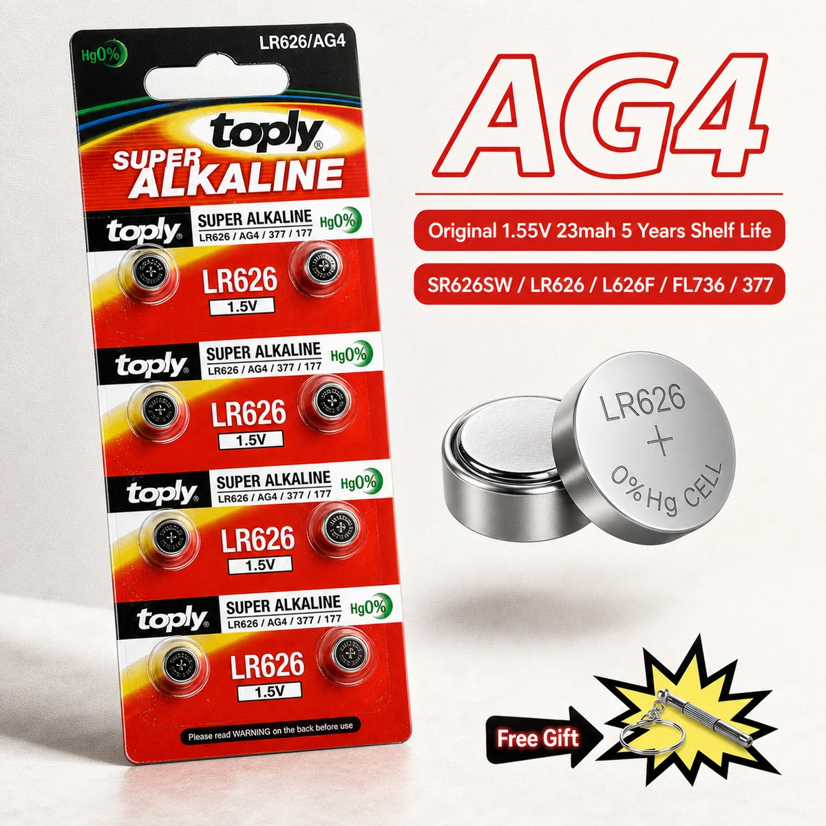 Alkaline Button Cell Battery LR626 AG4 377A V377 1.5V 5-35Pcs Coin Batteries For Watch Calculator Toy Remote Control Devices