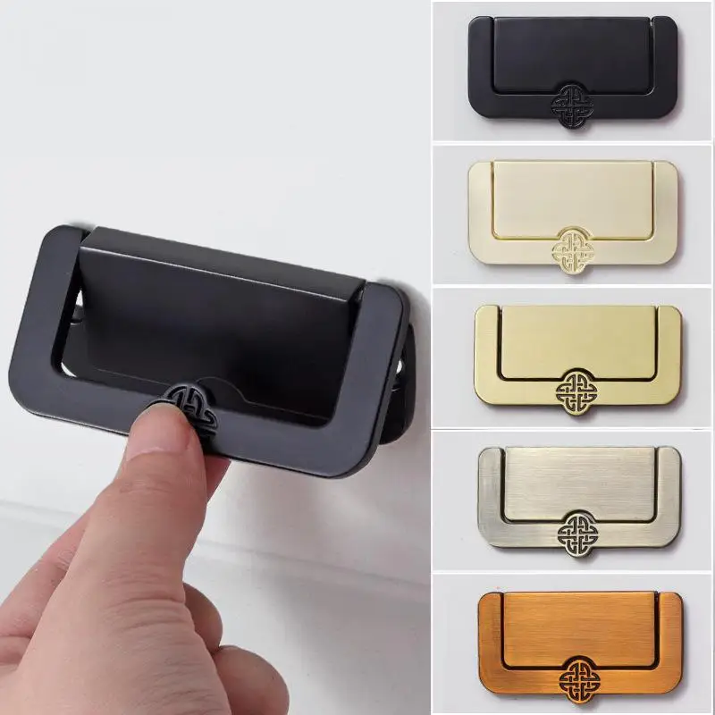 

New Chinese style minimalist flat handle factory direct sales flat handle concealed drawer concealed exposed cabinet pull ring