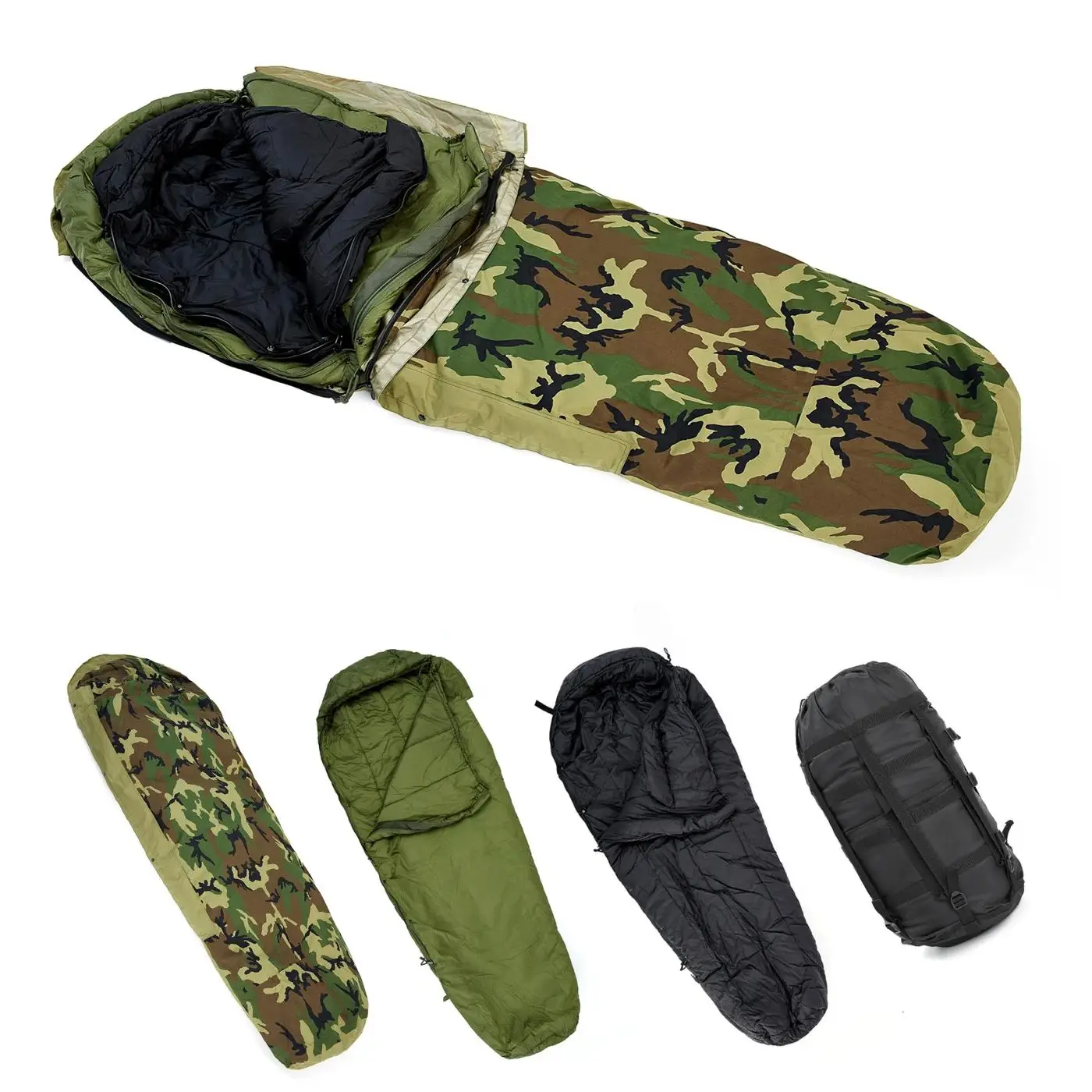 MT 4 in 1 Military Nature Hike Modular Sleeping Bag Liner Camping Winter Thermal Adult Type Army Tourist Sleeping Outdoor travel