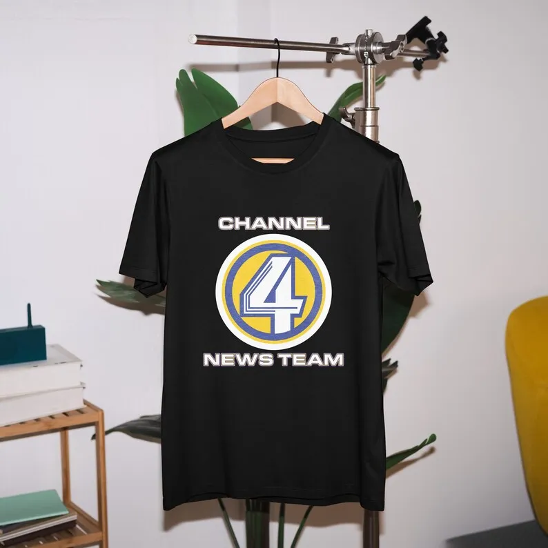 Anchorman - Channel 4 News Team - Ron Burgundy T-shirt - Will Ferrell T Shirt, Anchorman Quote Tee, Will Ferrell Movie