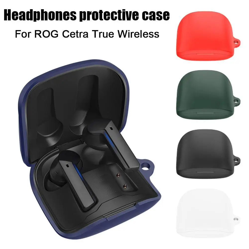 Suitable For ASUS ROG Cetra Silicone Case Earbuds Anti-drop Charging Box Protective Sleeve Earphone Case Dustproof Cover