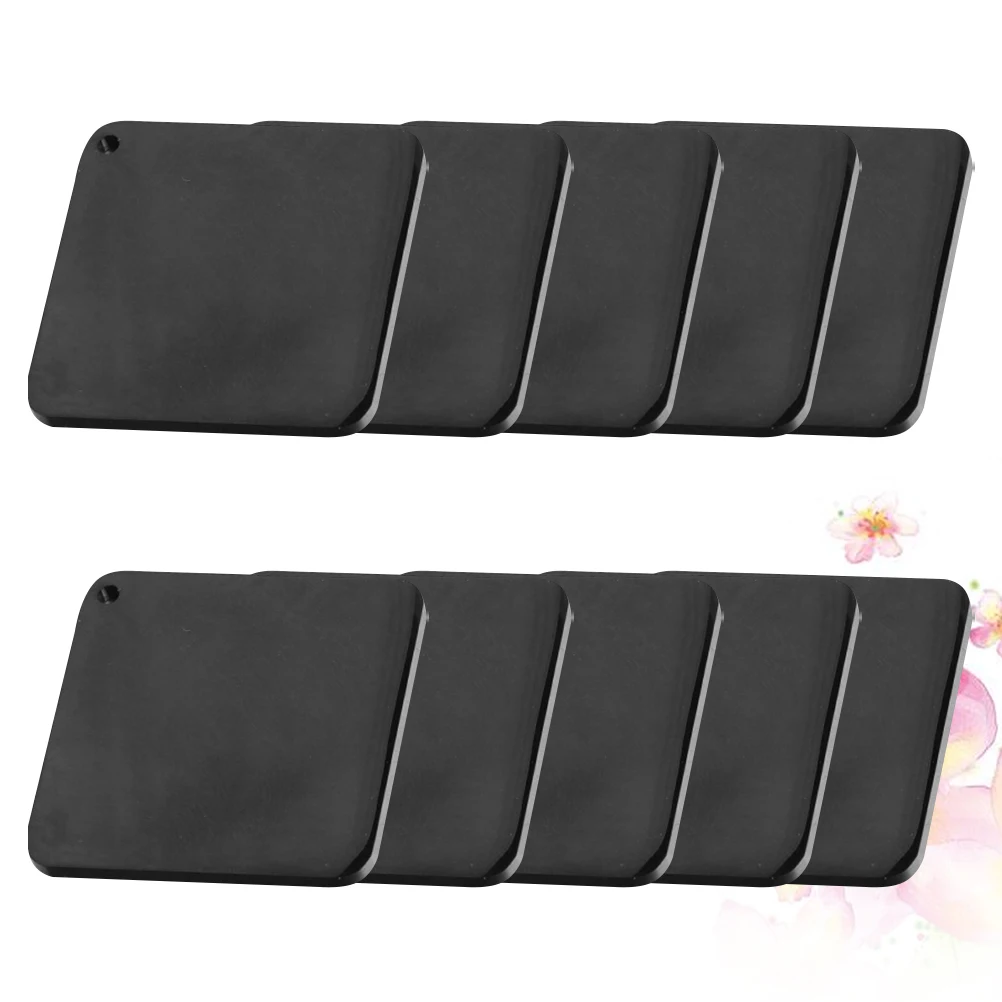 10 Pcs Stainless Steel Tag Tags Blank Charms for Jewelry Making Manual Necklace Pendant Stamping