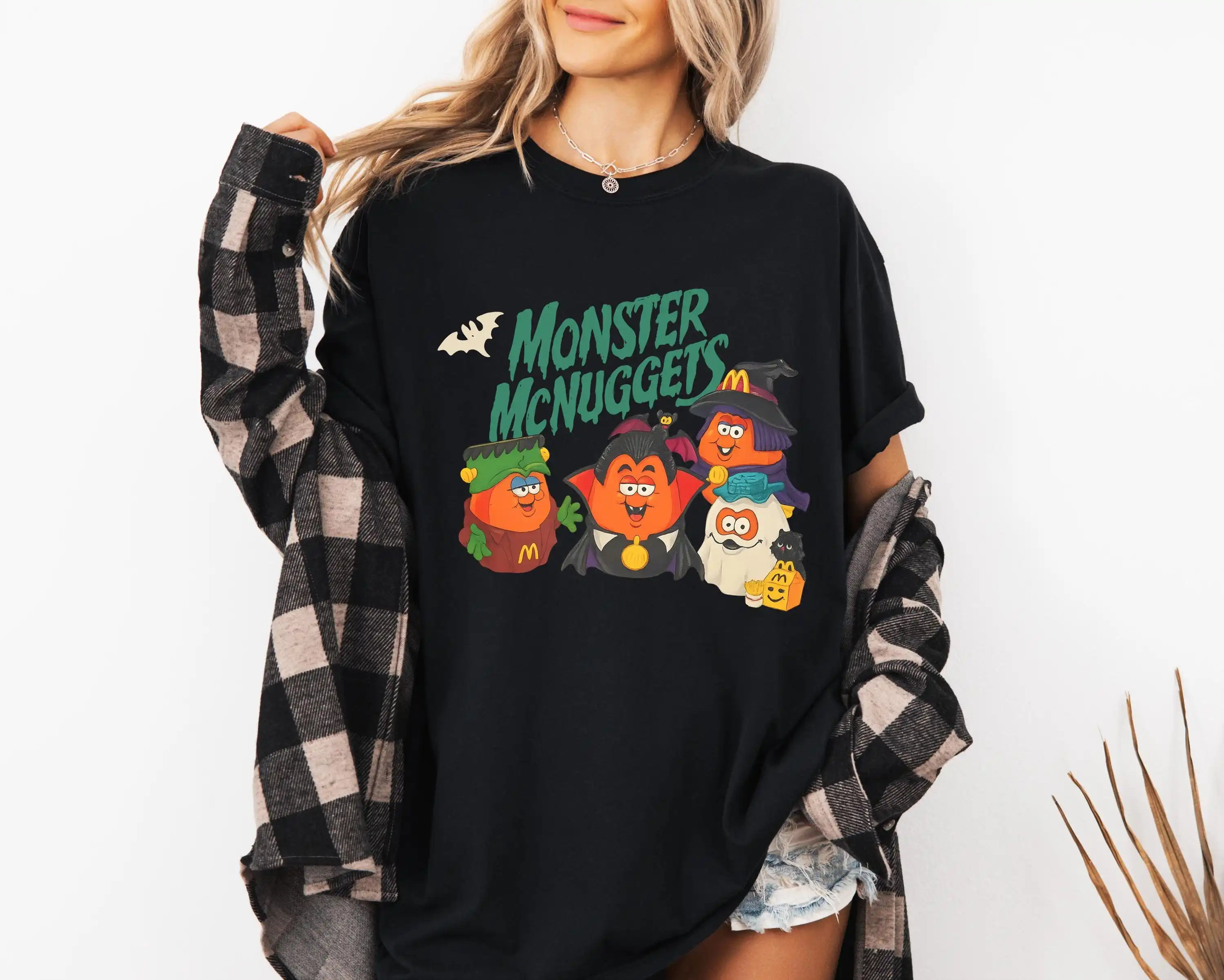 Monster Nuggets Halloween Shirt, Vintage Halloween Tee, Nostalgia  Halloween Costume