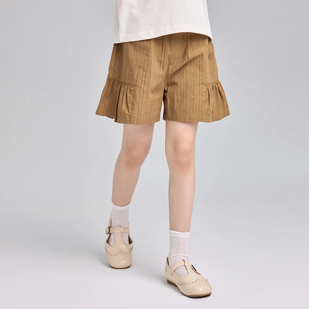 Dave Bella Girls Elastic Shorts Childern Summer Straight Pants 7-13 Years Casual Loose Outdoor Trousers DK2261506