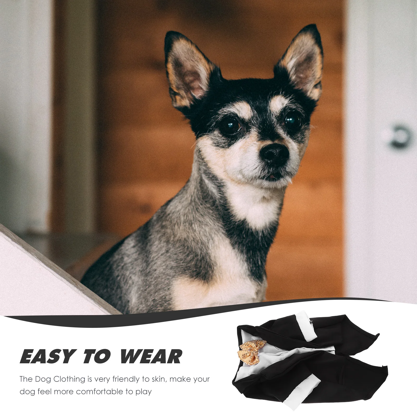 

1Set Pet Tuxedo Suit Premium Dog Formal Wear Comfortable Skin-Friendly Puppy Wedding Outfit Breathable Adjustable Fit