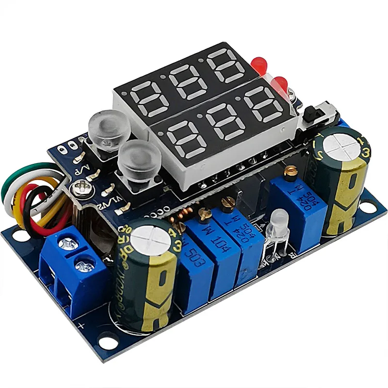 Charger Board for MPPT Solar Controller DC-DC Buck Module, 5A Constant Voltage Current Lithium Battery With Digital Display