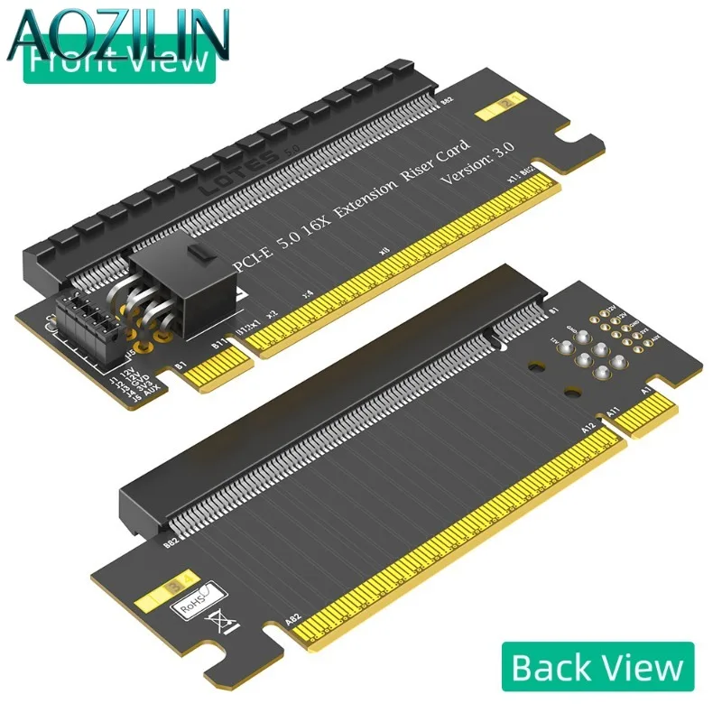 AOZILIN PCIe 5.0 x16 Riser Test Adapter Card PCI Express Slot Protector Motherboard Slot Protection Card