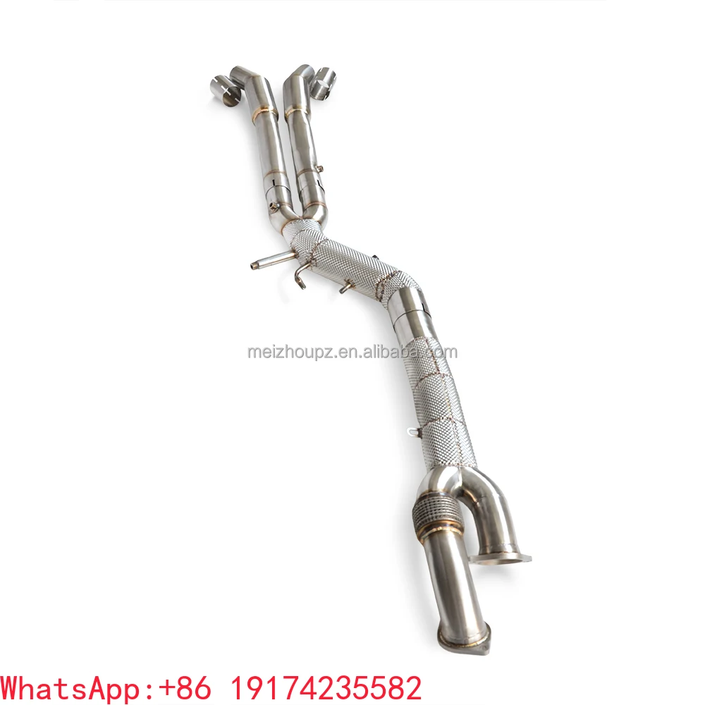 

Factory Wholesale Mid Pipe Suitable for BMW M3 M4 G80 G82 3.0 2019-2023 SS304 Exhaust Resonator Automotive Insulated Custom