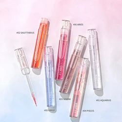 Lip Gloss Transparent Holographic Lip Plumping Shiny Pearl Moisturizer Color-Changing Oil Lip Makeup Plumper Nutritious Care