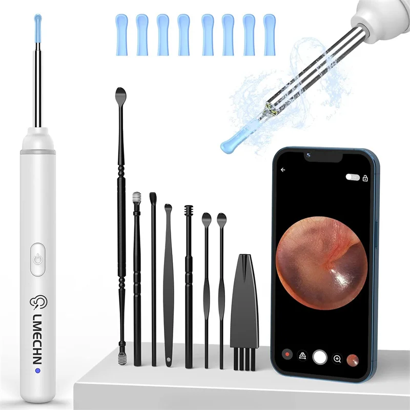 Ear Wax Removal Tool, Ear Cleaner with 1920P HD Camera, Earwax Remover with 8 Pcs Ear Set, Otoscope Ear Wax Removal Kits