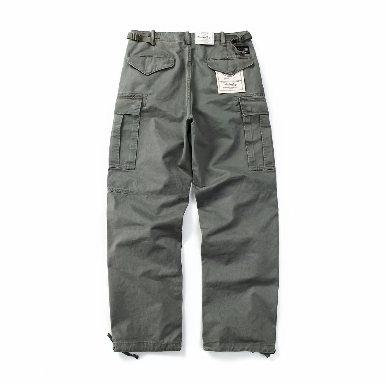 RRL خمر فضفاض مستقيم الساق متعدد كيت المظلي العمل بنطلون الثقيلة دو عارضة السراويل للرجال الشباب الطاقة Sle