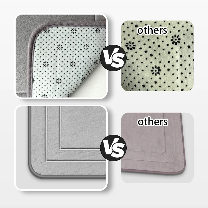 Bath Mat Non-Slip Bathroom Rug Mat Soft Absorbent Bath Mat Machine Washable Bathroom Shower Door Floor Mat Carpet for Tub,Room