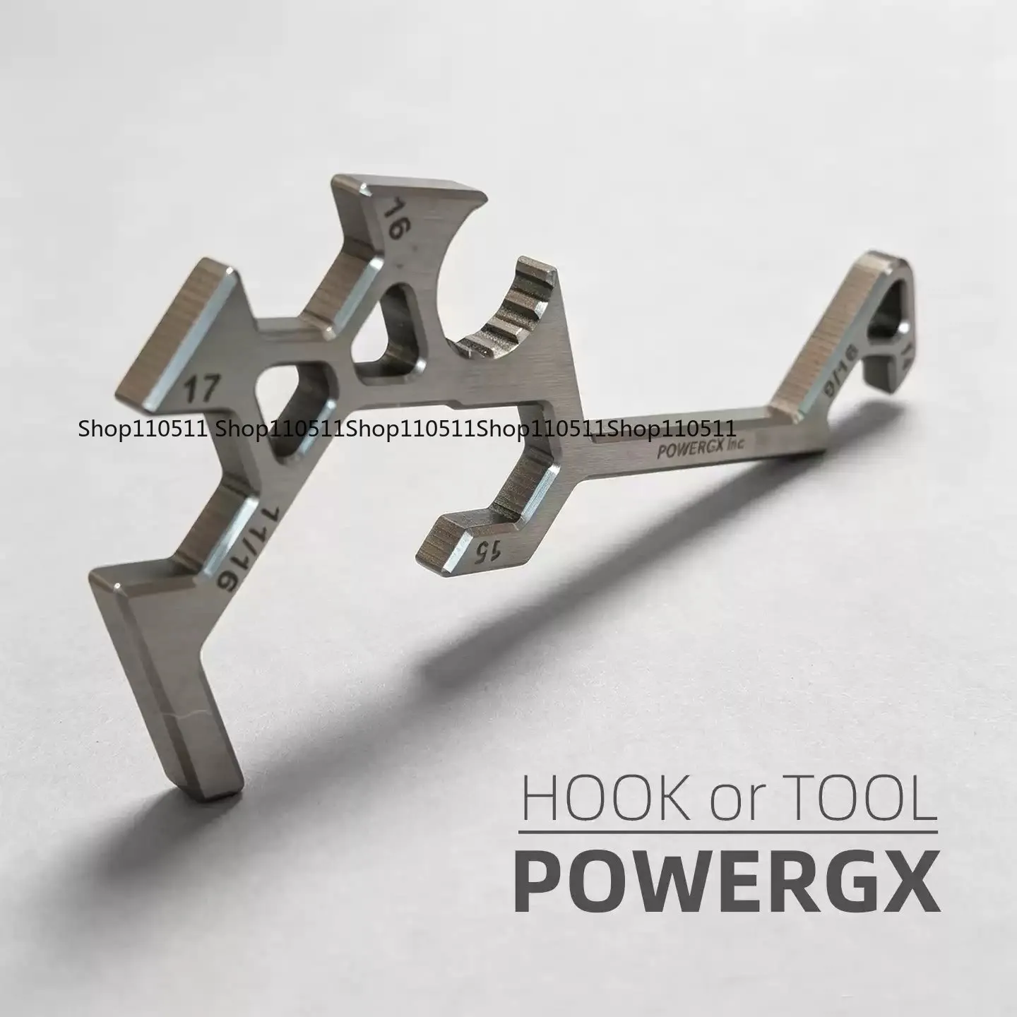 Titanium alloy multi-function TITANIUM tool probe, deep diving hook, diving regulator removal