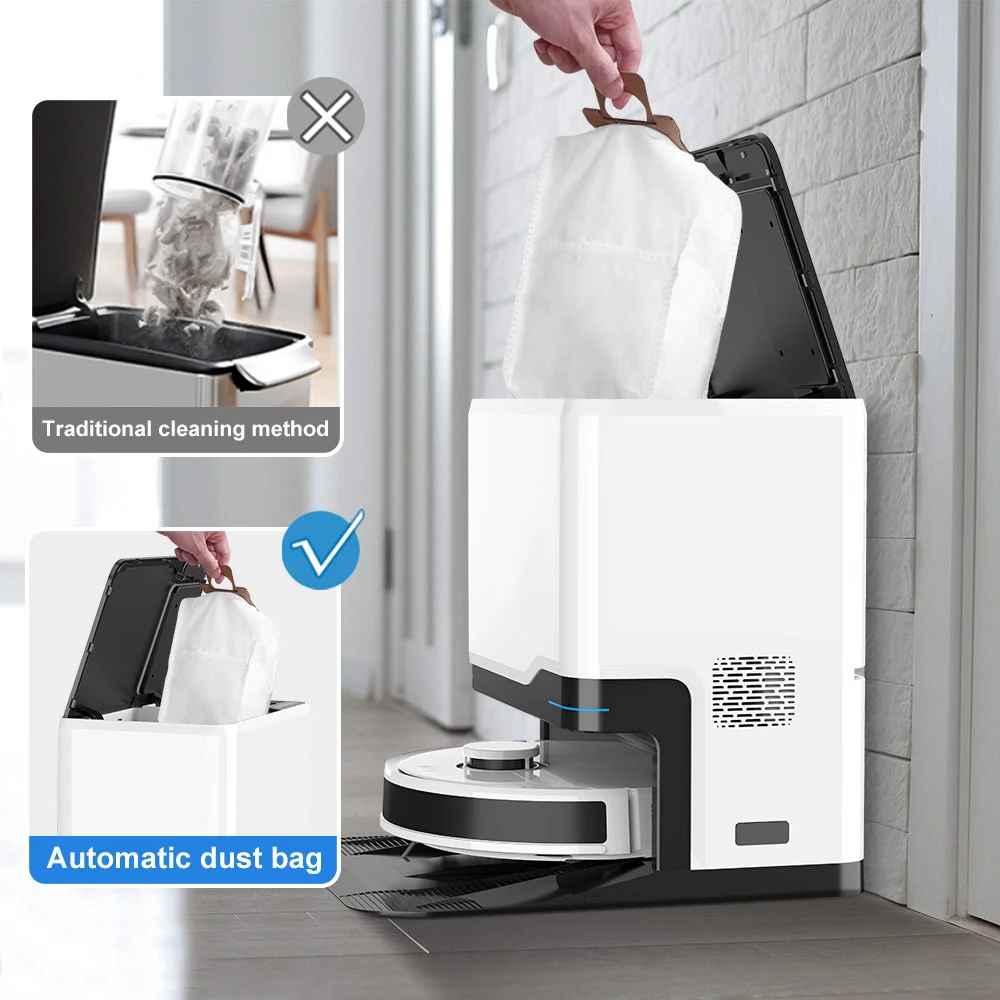 

Gold Seller Smart Vacuum Cleaner With Self-Emptying HEPA Filter Wet Dry Cleaning Feature EU US RV Garage Automatic Electri