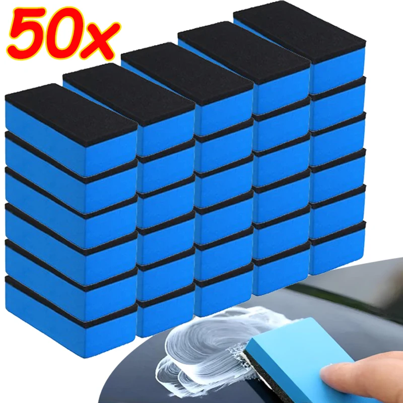 

1-50 шт., губка-аппликатор для чистки и обслуживания автомобилей