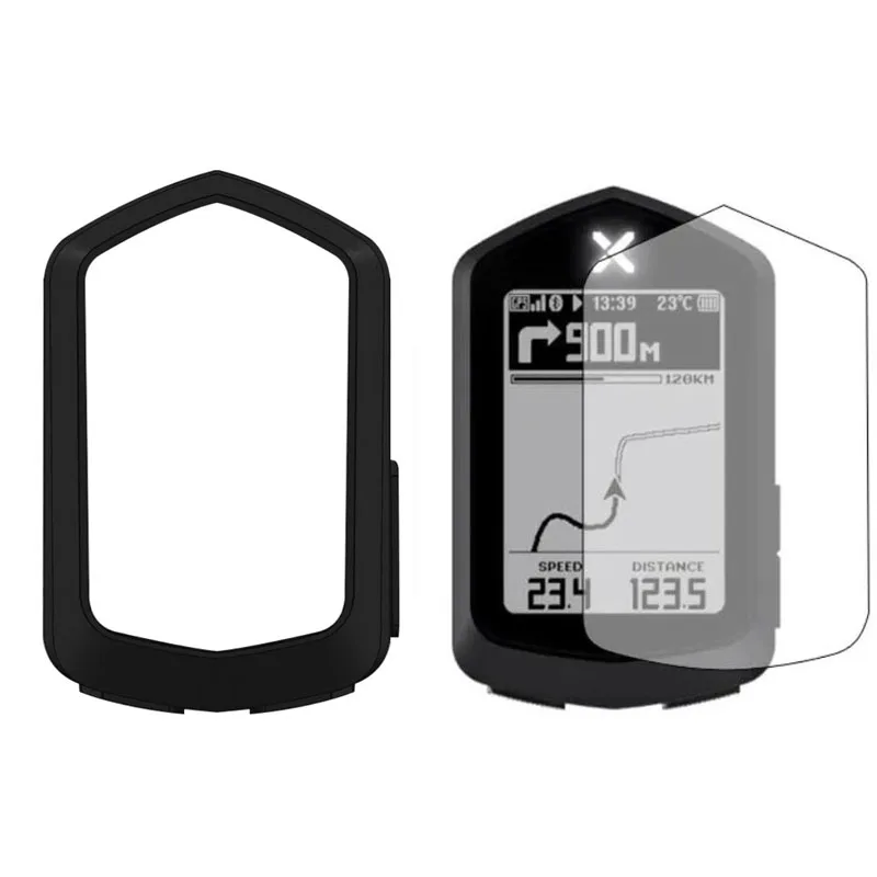Silicone Soft Edge Protective Case Screen Protector Film Cover For XOSS NAV GPS Bike Computer Bicycle Cycling Skin Accessories