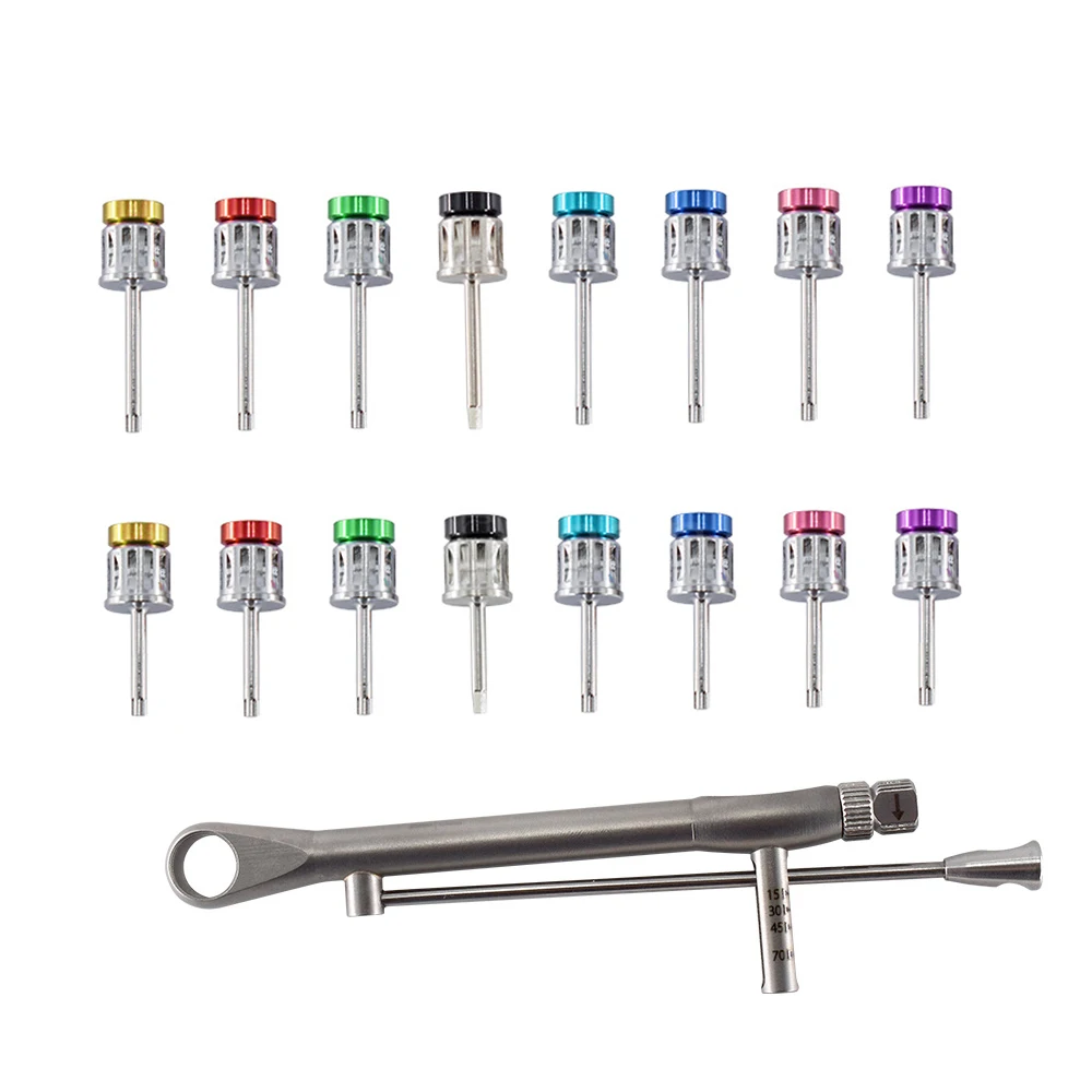 Dental Universal Implant Torque Screwdrivers Wrench Dental Implant Restoration Tool Kit 10-70NCM