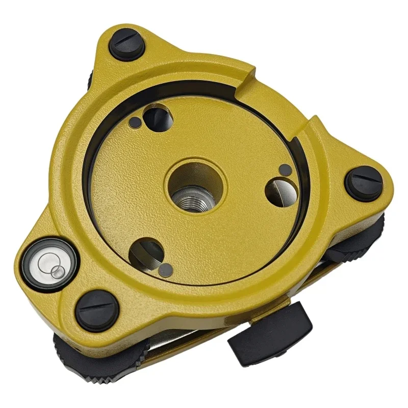 High Quality Yellow Three-Jaw Tribrach Without Optical Plummet Compatible Total Station Surveying