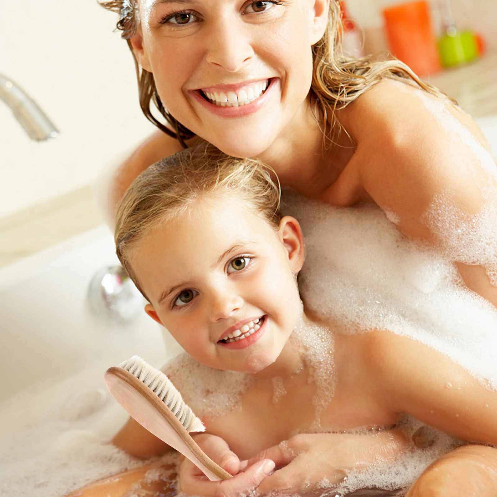 

Детская щетка для волос, натуральная деревянная расческа для малышей, распутывающая массаж головы для маленьких детей, удобная шерстяная щетина, детская щетка для волос