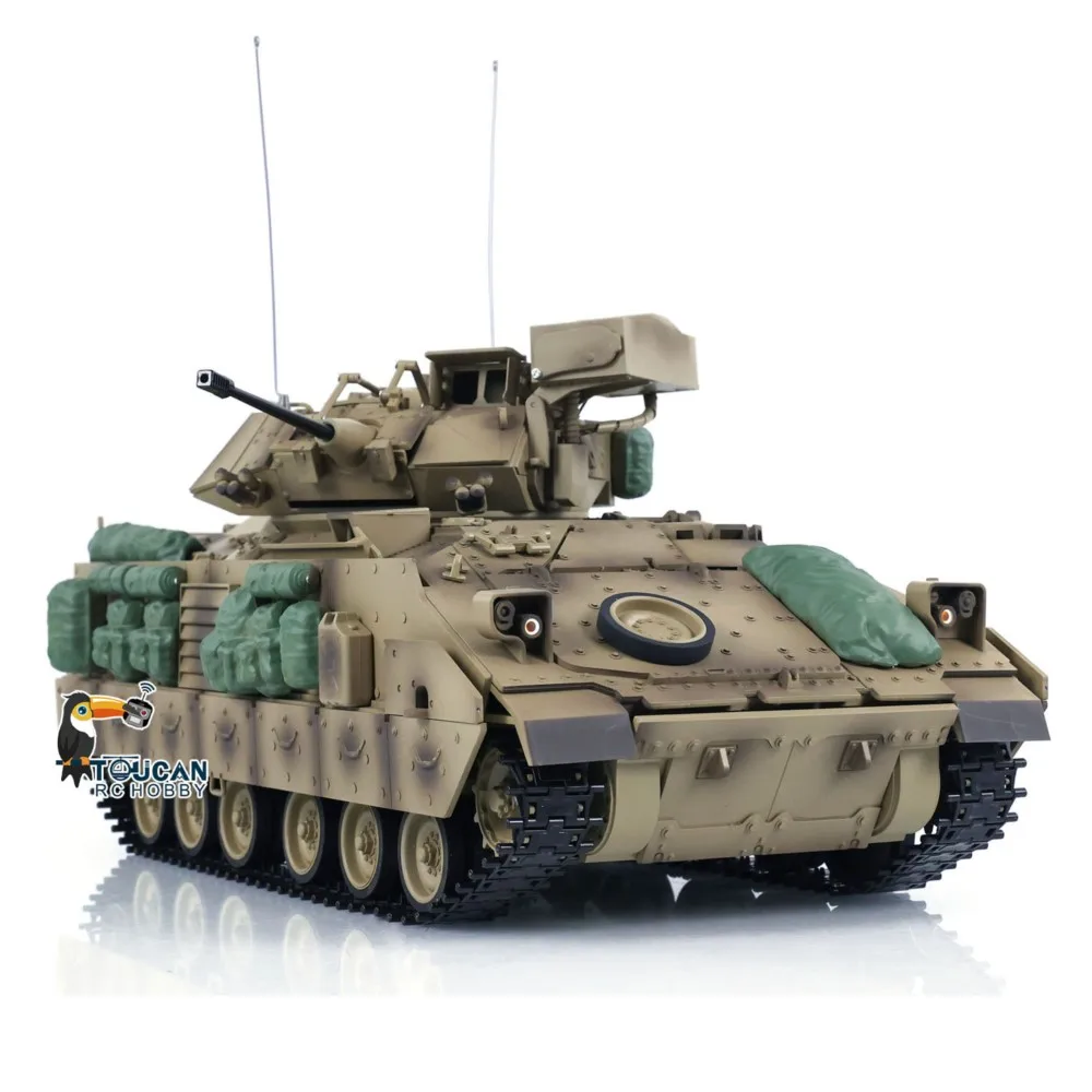 M2A2 Tongde 1/16 RC réservoir télécommandé réservoirs de combat modèle Bradley baril infrarouge recul jouet électrique modèle sans prise de vue BB