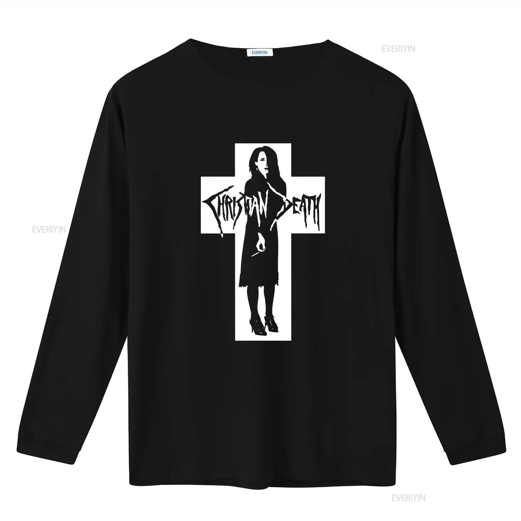 Rozz Williams Christain Death Cross Gothic Punk Postrock Indie T Shirt Unique Band Print for Rock Fans vintage Washed