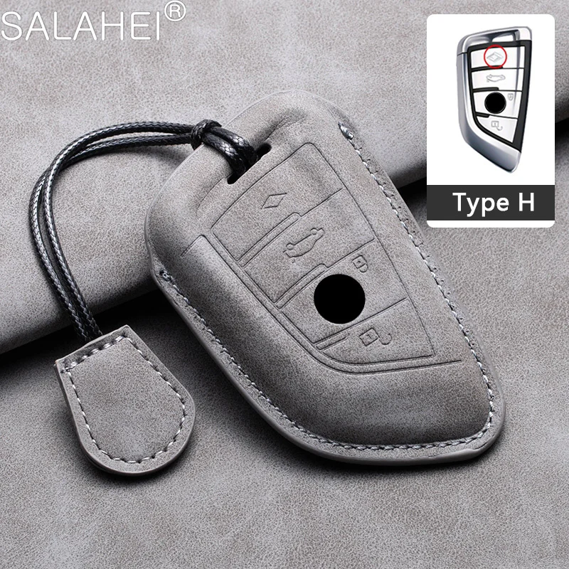 Hot Sheepskin Car Key Case Cover for BMW X1 X3 X4 X5 F15 X6 F16 G30 7 Series G11 F48 F39 520 525 G20 118i 218i 320i Accessories