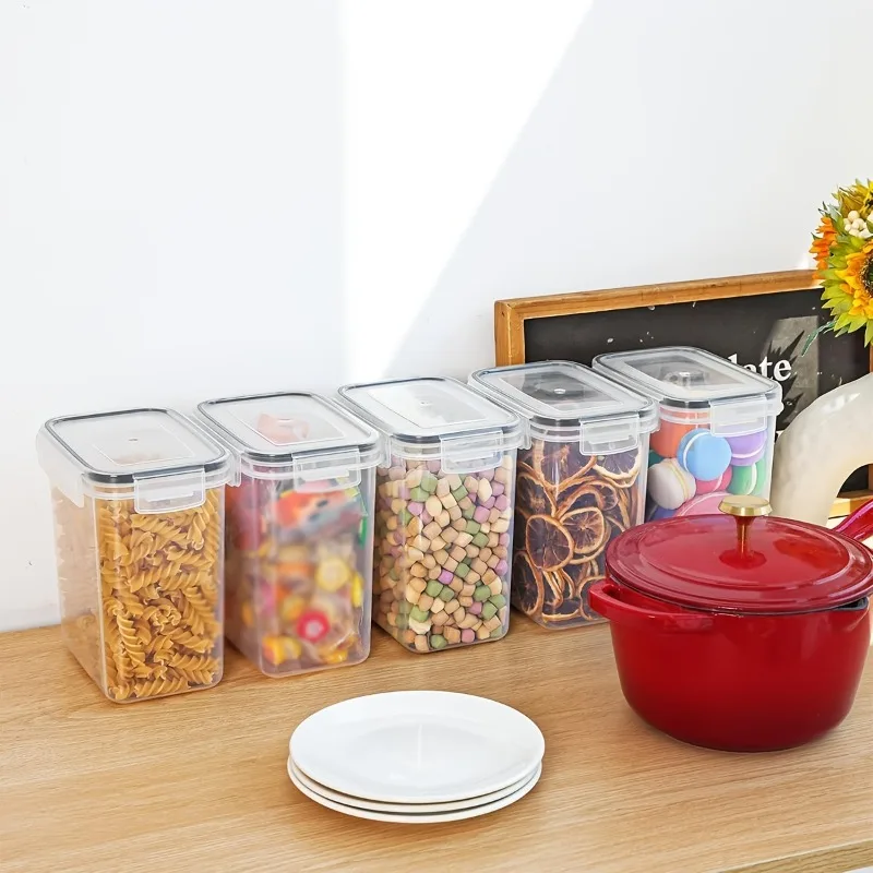 24 pcs Airtight Food Storage Containers - BPA-Free Plastic for Spaghetti, Cereal, Flour & Sugar, with Lids