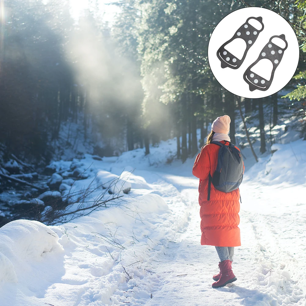 

Anti-slip Shoe Cover Ice Claws Crampons Outdoor Cleats Anti-skid Shoes Mountaineering Supply Hiking Accessory Snowfield Non