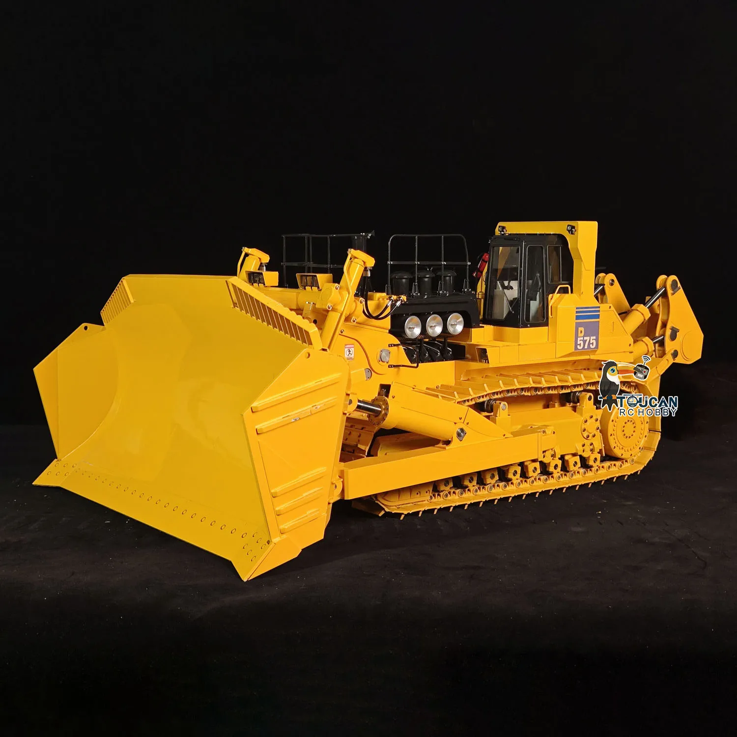 RTR JDMODEL 575 1/14 Metal Hydraulic RC Bulldozer Smoking Huge Dozer Heavy Machine X14 Radio Control Trucks Cars Sound Light