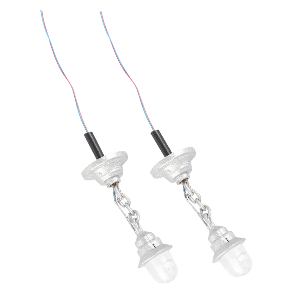 

2 шт. модель люстры подвесной светильник мини DIY потолочный светильник песочный декор стола украшения пейзажные светильники светящиеся