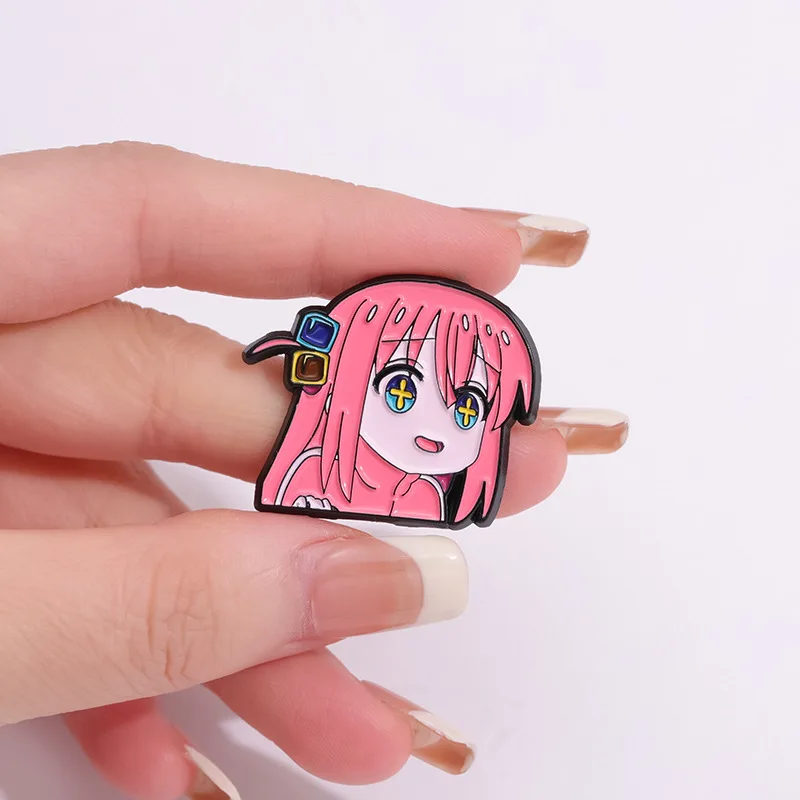 BOCCHI THE ROCK Anime splay spille Cute Character Pins abbigliamento zaino distintivi con risvolto accessori per gioielli di moda regali