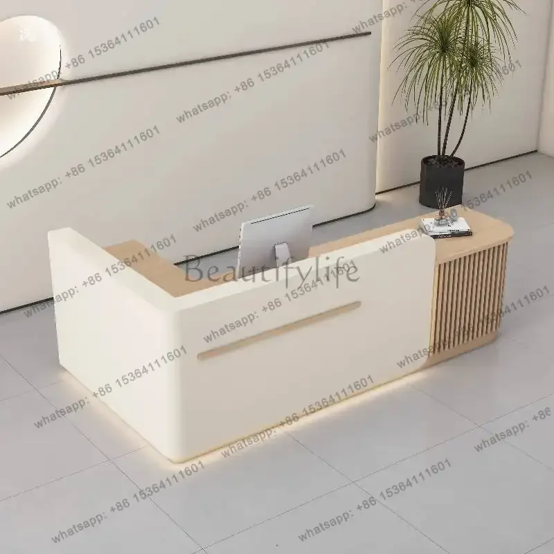 LJY Kitchen Restaurant Reception Desks Hotels Boutique Counter Podium Reception Desks Pulpit Beauty Mostrador Recepcion Furnitur