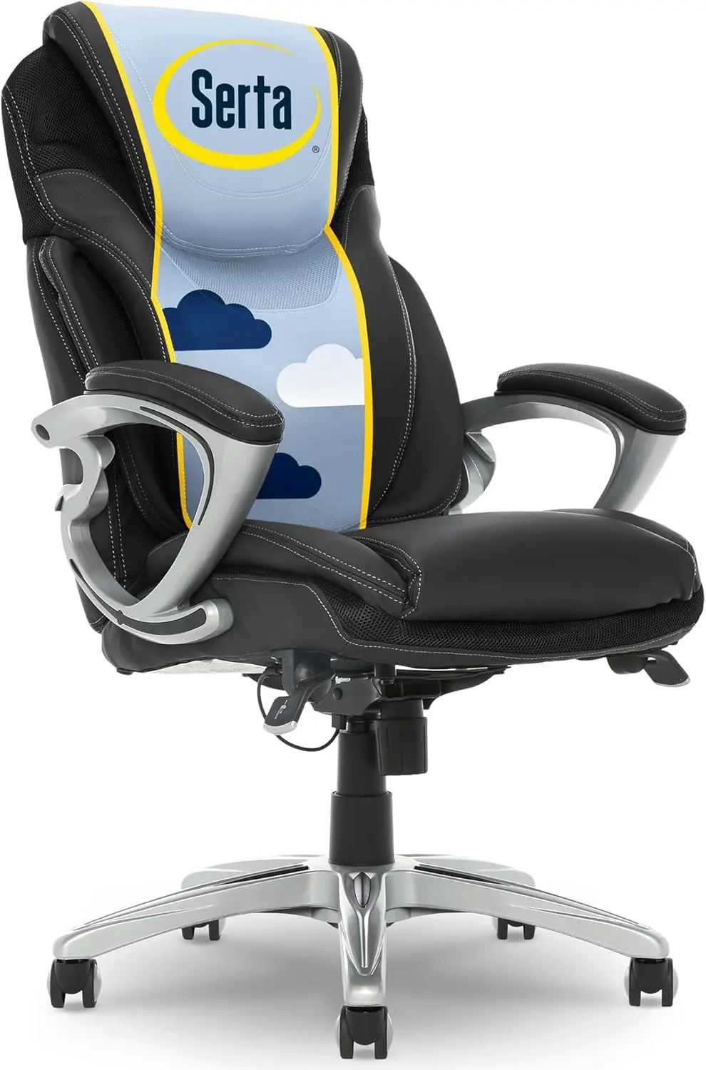 

Bryce Executive Office Chair, Ergonomic Computer Desk Chair, AIR Lumbar Support, Comfy Pillows, Height Adjustable, Swivel Base,