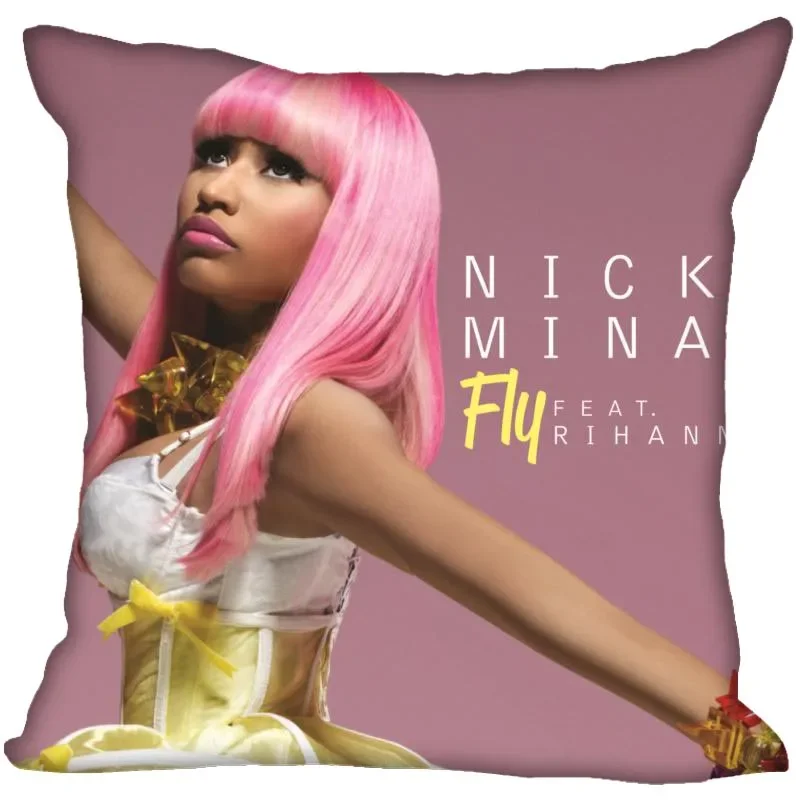 Nicki Minaj Pillow Case For Home Decorative Pillows Cover Invisible Zippered Throw PillowCases 45X45cm