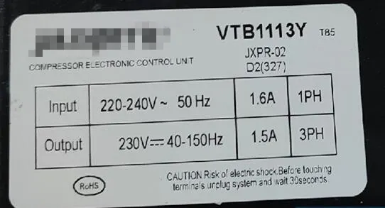 for refrigerator computer board Inverter board compressor drive board VTB1113Y JXPR-03 D2A motherboard