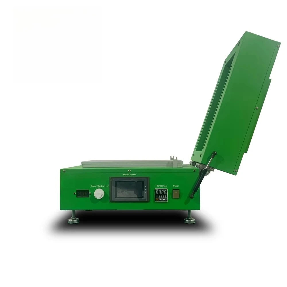 Compact Lab Vacuum Film Coating Machine Adjustable Temperature Coater With 150mm Roller For Lithium Battery Electrode Coating