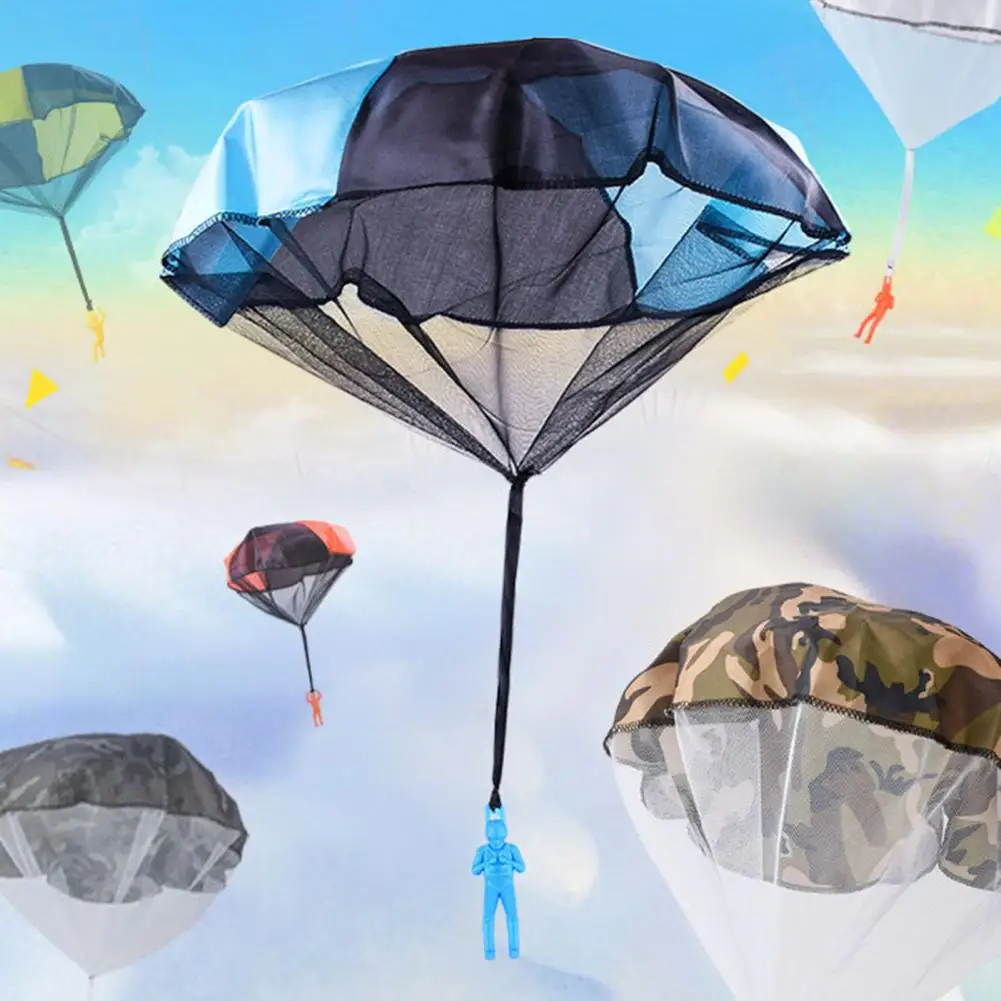 Juego de Color vibrante para niños, Army Man Toss It Up, Parasailing para exteriores