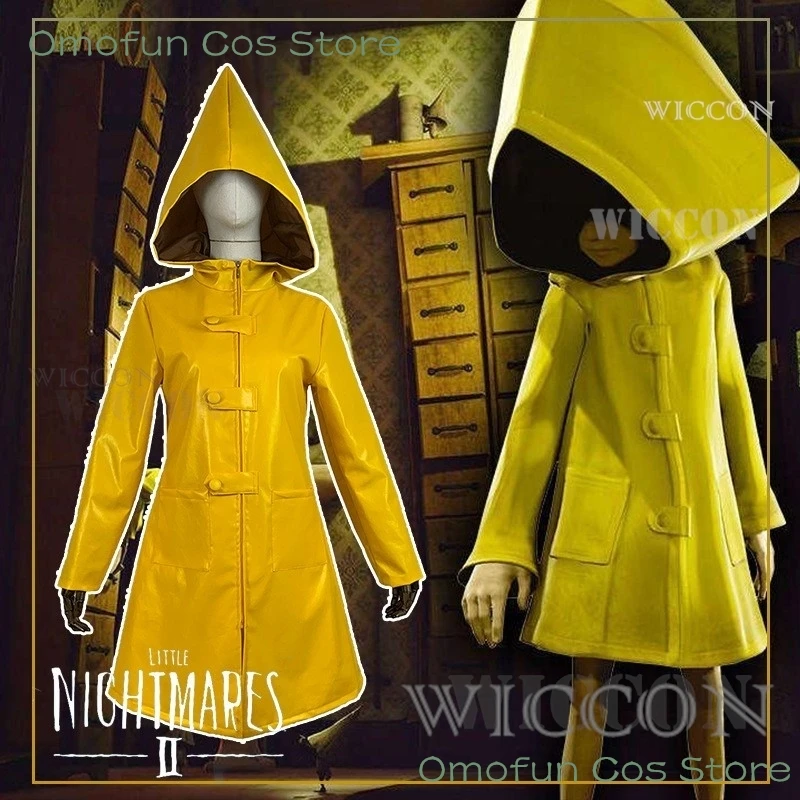 Little Nightmares Jacket Halloween Cospaly Costume Anime Six Coat Little Nightmare Hungry Kids Props Unisex Carnival Clothes