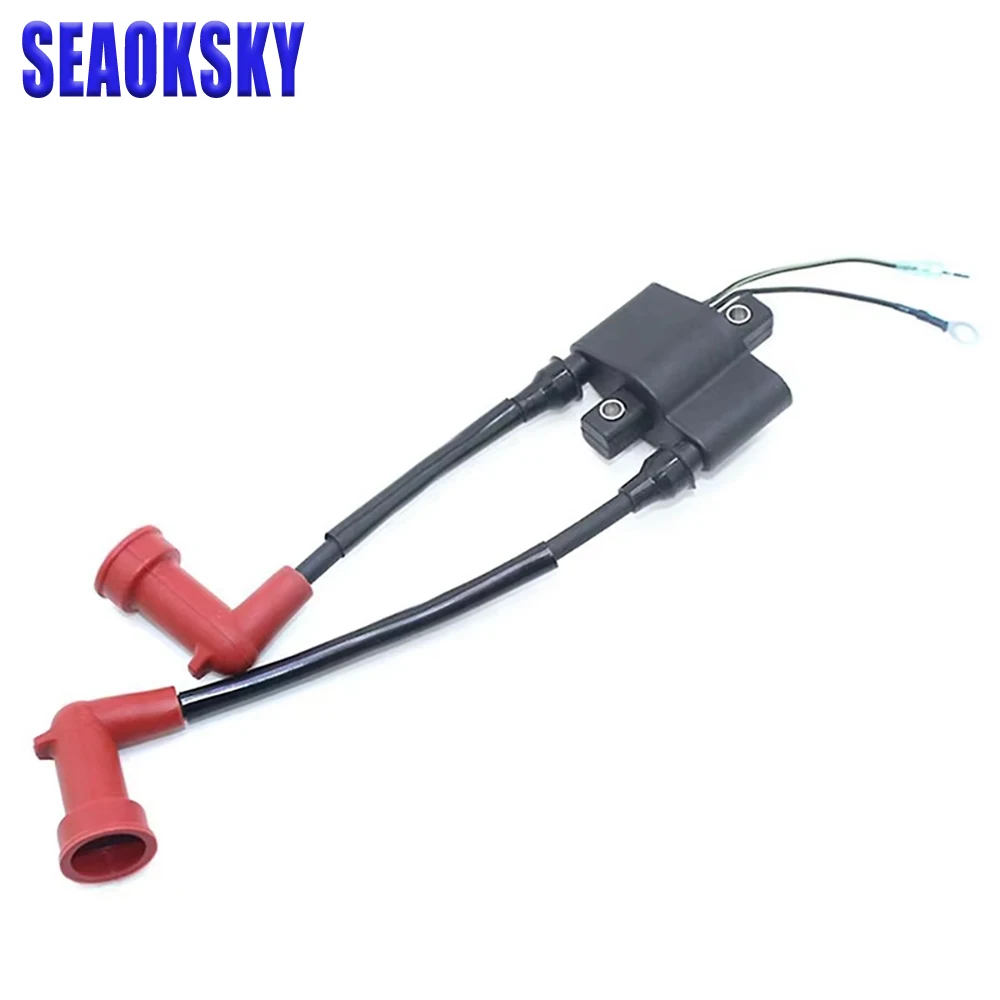 3G2-06040 Ignition Coil For Tohatsu Mercury Engine 25 30HP 160643 with Plug Cap 8M0047311 Accessories Replaces Parts