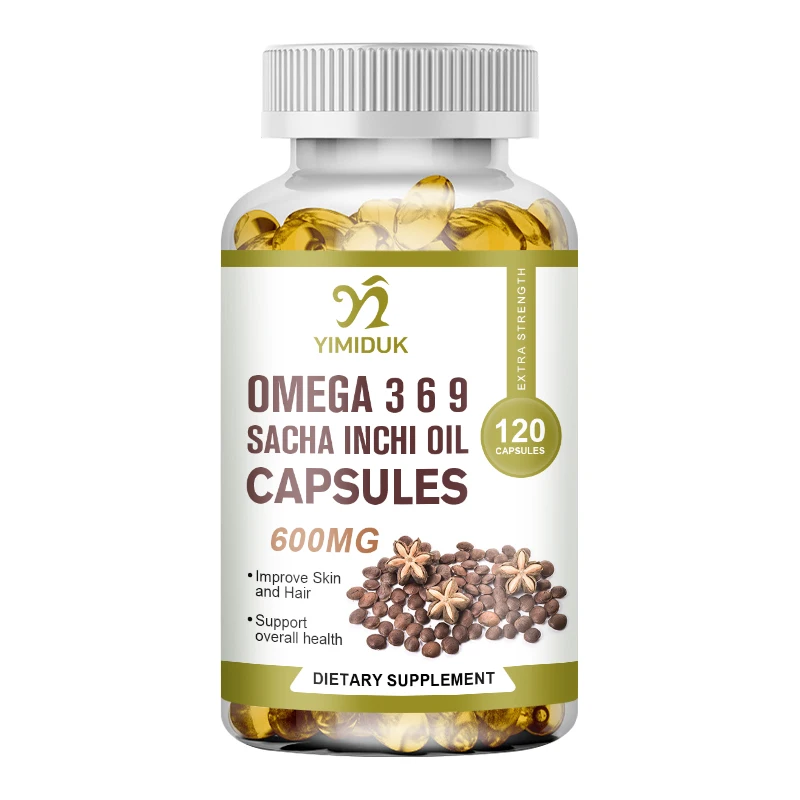 

Yimiduk Organic Source of Omegas 3, 6 and 9 Sacha Inchi Oil Capsules Supports Gut Health Improve Skin Reduces Inflammation