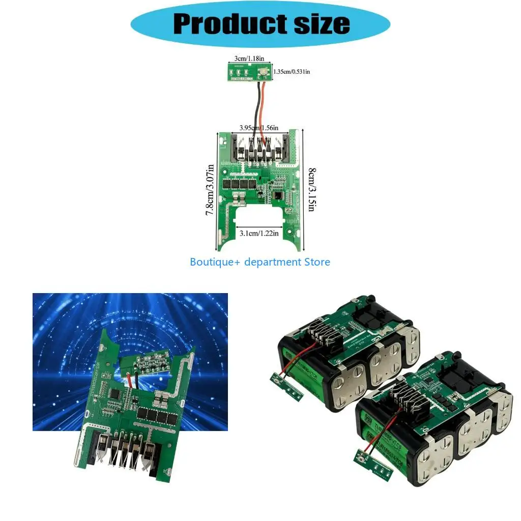 E1PD High Performances Heat Resistant Protective Board For 18V 5S Lithium Batteries With Overcharge And Discharge Safety Feature