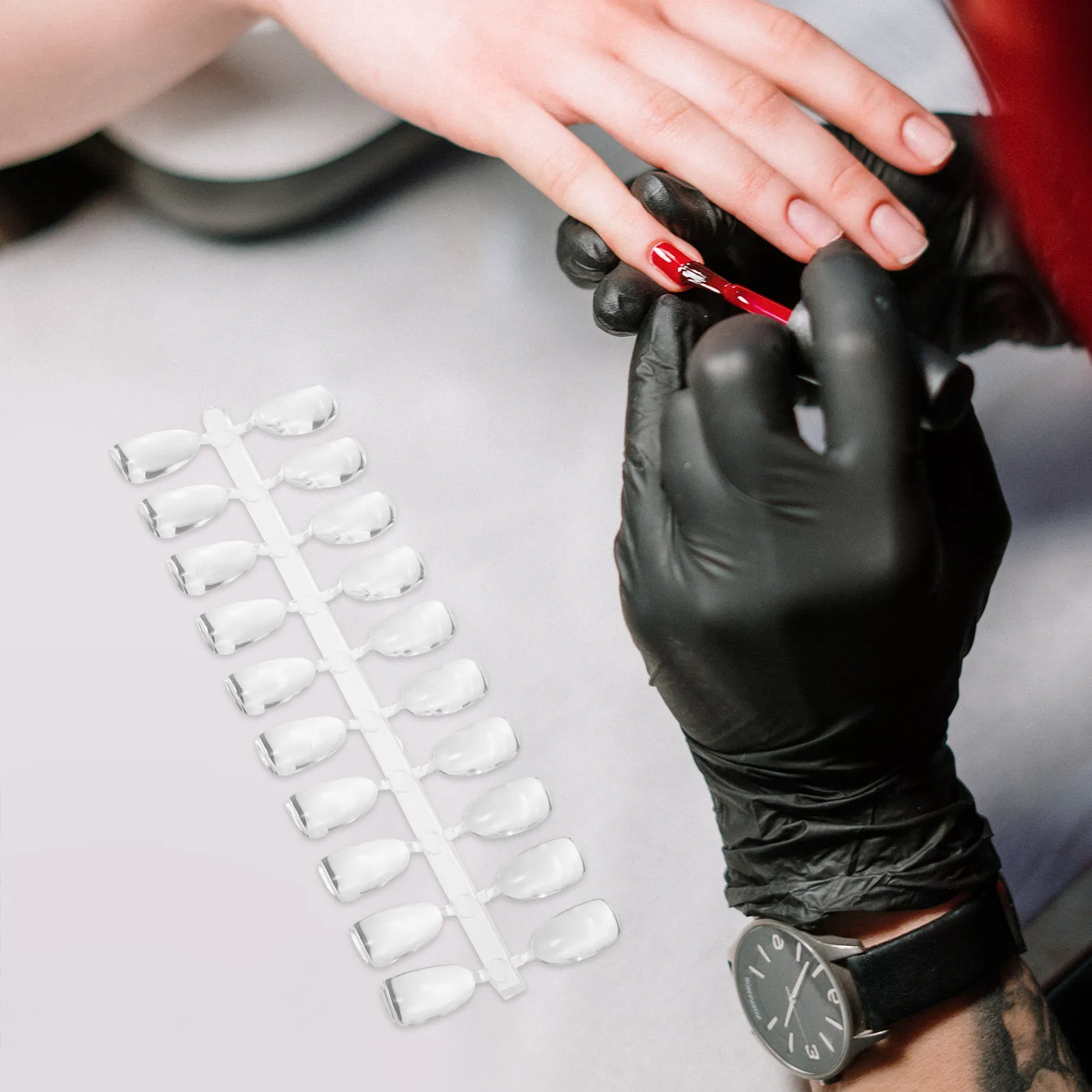 

200 шт. демонстрационных палитр для цветов лаков, многофункциональные образцы для тренировок, карточки-оттенки для лаков, инструменты для салонов, накладные типсы для ногтей