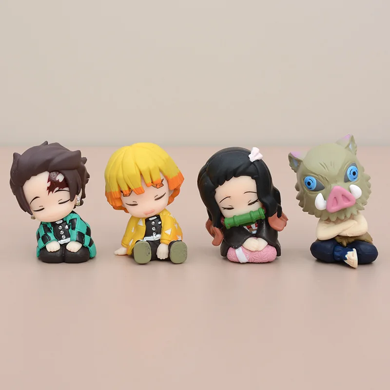 

Anime Demon Slayer Gk Kamado Tanjirou Kamado Nezuko Q Edition Decoration Model Toy Halloween Gift